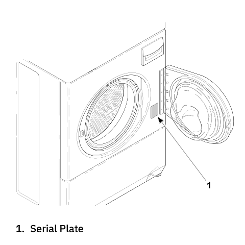 Front Load Washer serial number location