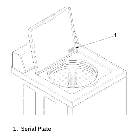 Top Load Washer serial number location